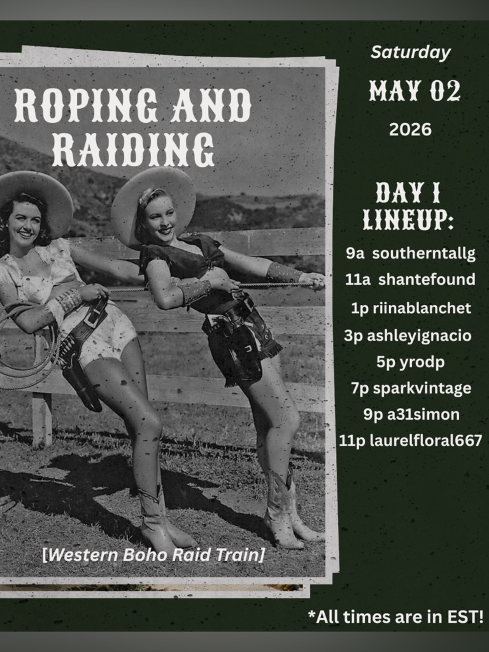 🤠🚂 ROPING & RAIDING Western Boho Train Show